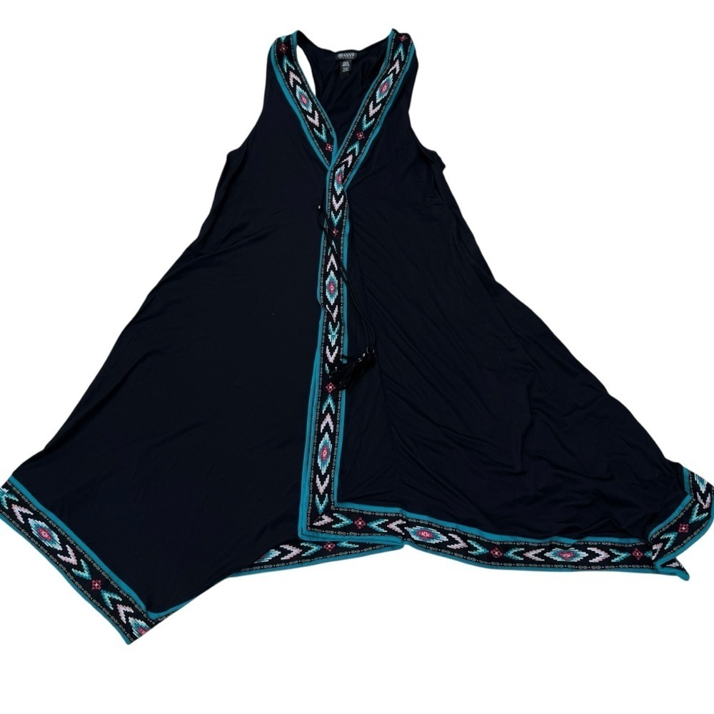 Coco Reef Black Asymmetrical Swim Coverup - Picture 5 of 10